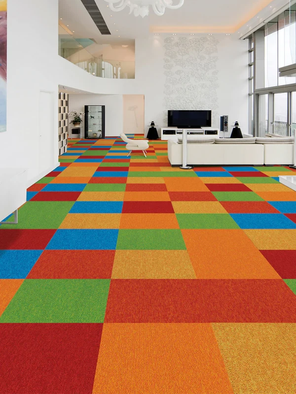 Carpet tile, tile carpet, office carpet, polypropylene carpet tile, pp carpet tile, commercial carpet