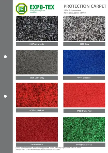 Protection carpet, floor carpet protection, event carpet, expo carpet, p-pet